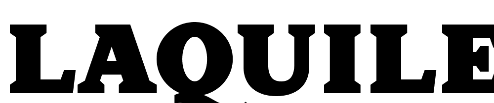 Laquile Serif font family download free