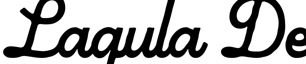 Laqula-DEMO-Regular font family download free