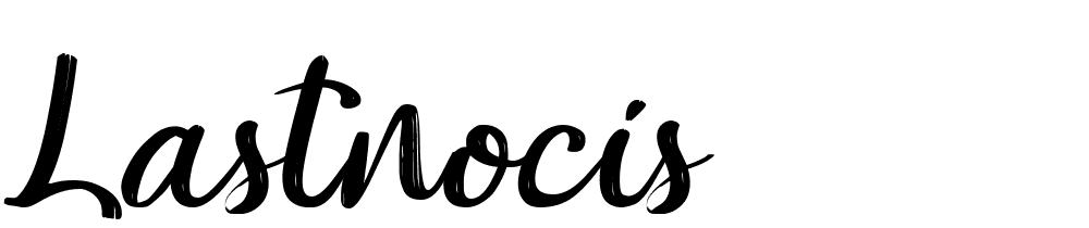 Lastnocis font family download free