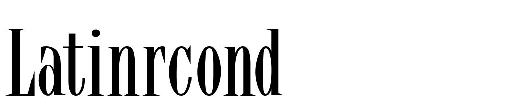 latinrcond font family download free