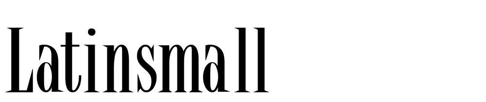 LatinSmall font family download free