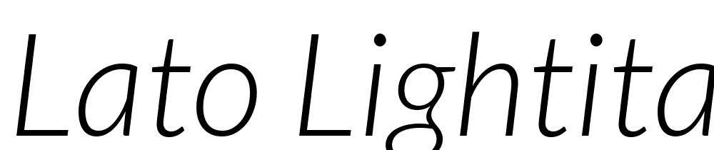 Lato-LightItalic font family download free