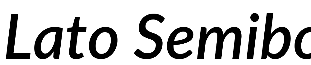 Lato-Semibold-Italic font family download free