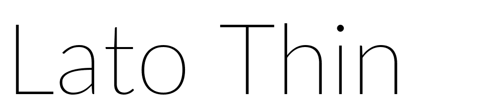 Lato-Thin font family download free