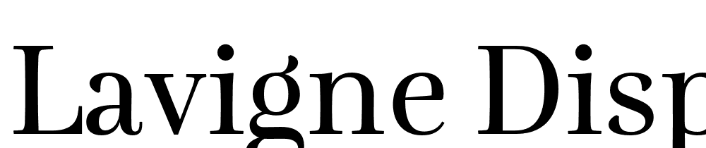 Lavigne-Display-Regular font family download free