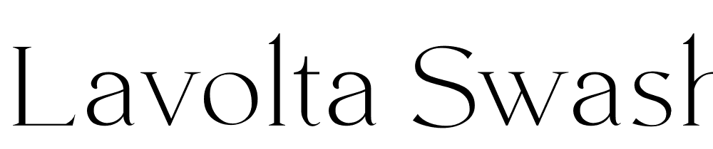 lavolta-swash font family download free