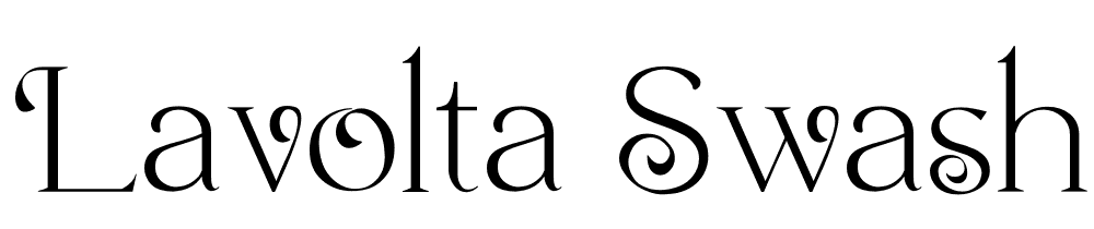 Lavolta-Swash font family download free