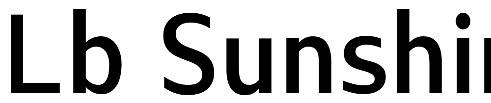 LB-Sunshine font family download free