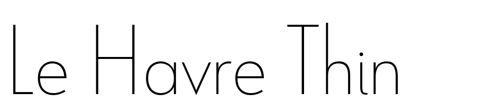 Le-Havre-Thin font family download free