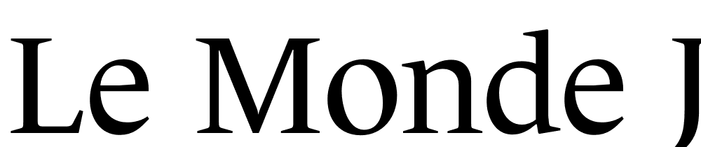 Le-Monde-Journal-Std font family download free