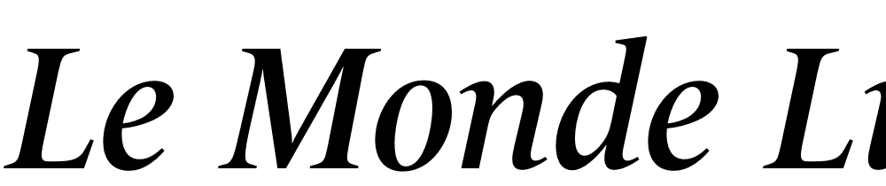 Le-Monde-Livre-Std-Demi-Italic font family download free