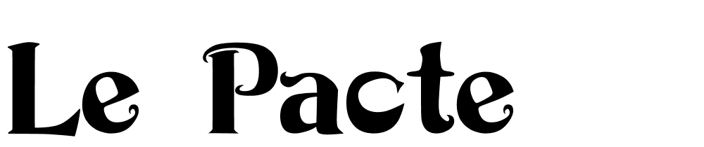 Le Pacte font family download free