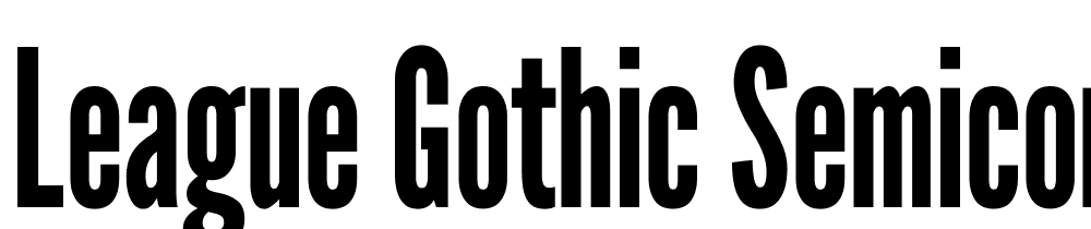 League-Gothic-SemiCondensed-Regular font family download free