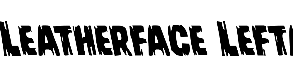 Leatherface-Leftalic font family download free