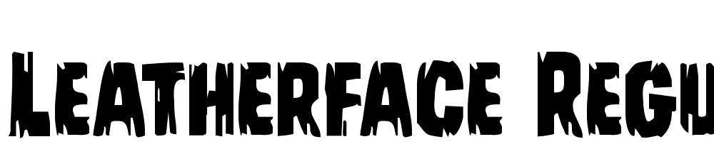 Leatherface-Regular font family download free