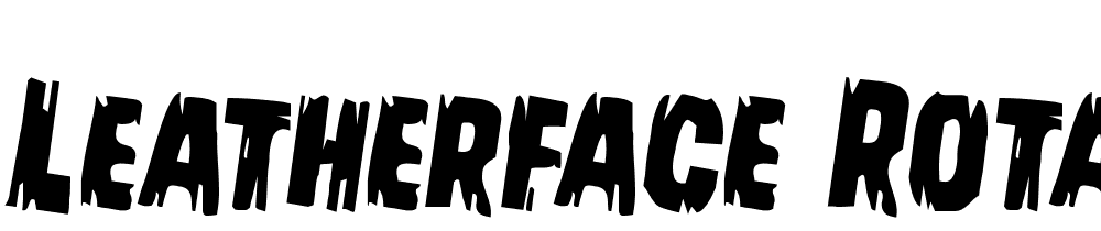 Leatherface-Rotated-2 font family download free