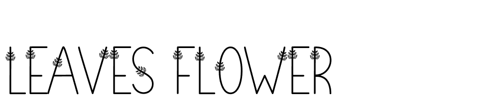 leaves_flower font family download free