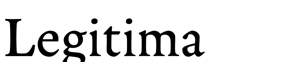 Legitima font family download free