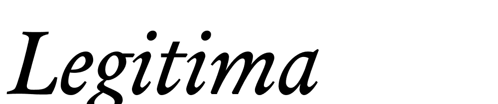 Legitima font family download free