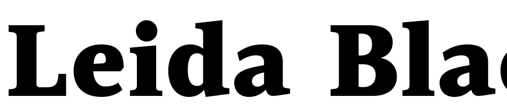 Leida-Black font family download free