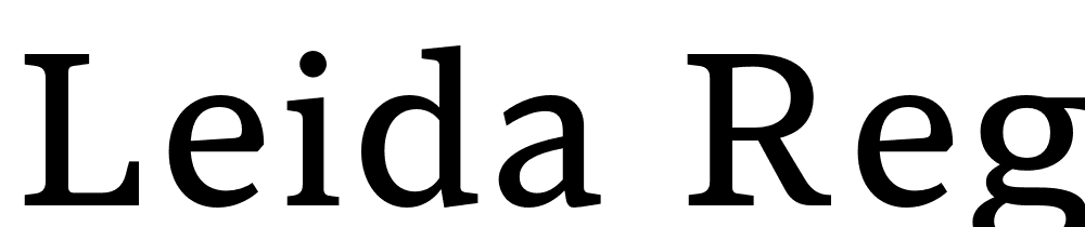 Leida-Regular font family download free