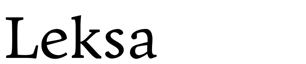 Leksa font family download free