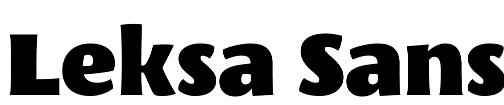 Leksa-Sans-Black font family download free