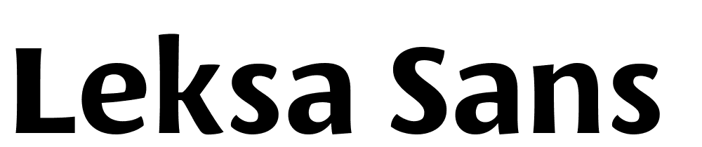 Leksa-Sans-Bold font family download free