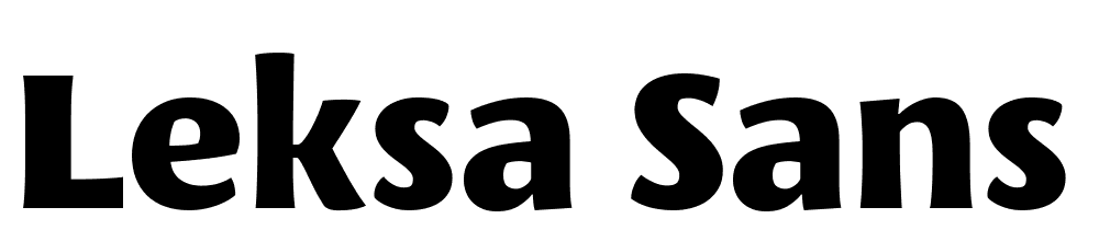 Leksa-Sans-Extra-Bold font family download free