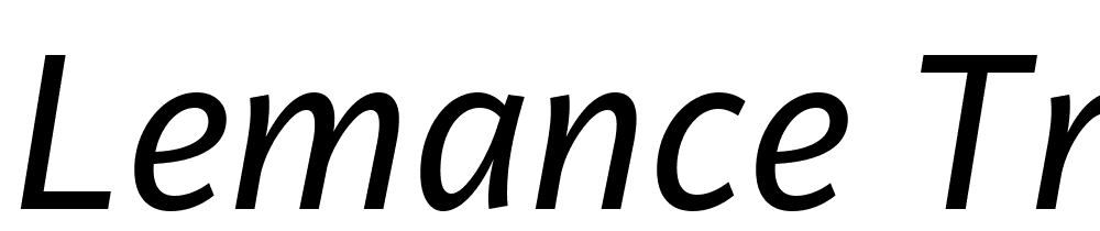 Lemance-Trial-Italic font family download free