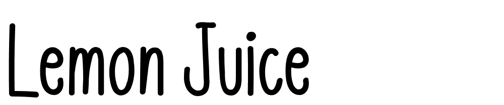 Lemon Juice font family download free