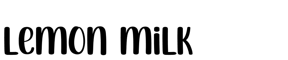 Lemon-Milk font family download free