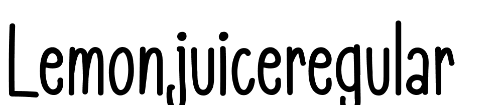 LemonJuiceRegular font family download free