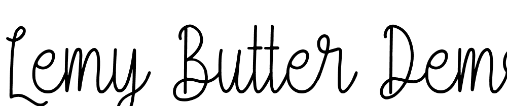 Lemy-Butter-Demo-Regular font family download free