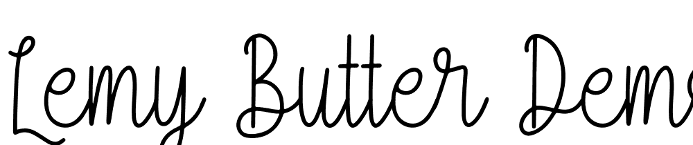 Lemy-Butter-Demo-Regular font family download free