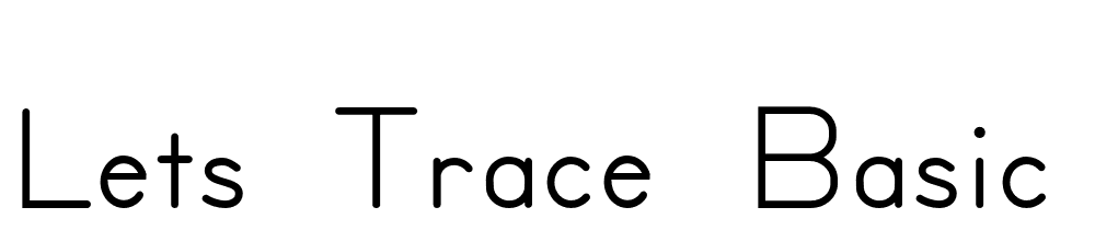 Lets-Trace-basic font family download free