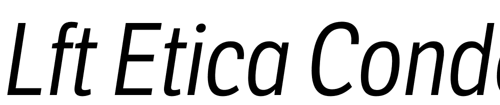 LFT-Etica-Condensed-Book-Italic font family download free