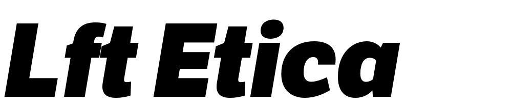 LFT Etica font family download free