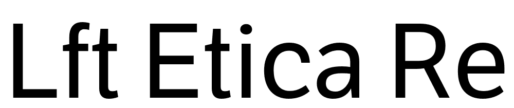 LFT-Etica-Regular font family download free