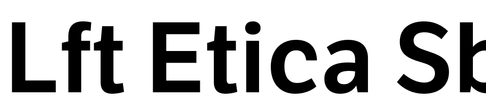 LFT-Etica-SB font family download free