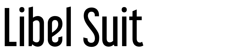 libel-suit font family download free