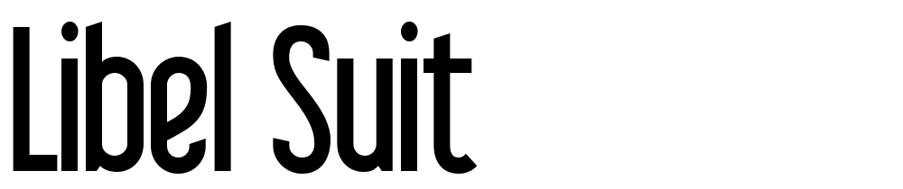 Libel Suit font family download free