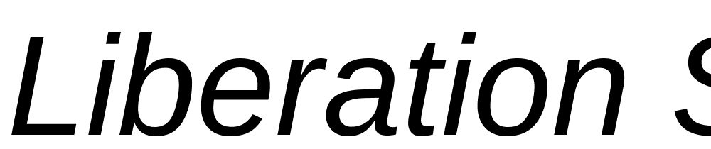 Liberation-Sans-Italic font family download free