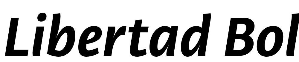 Libertad-Bold-Italic font family download free