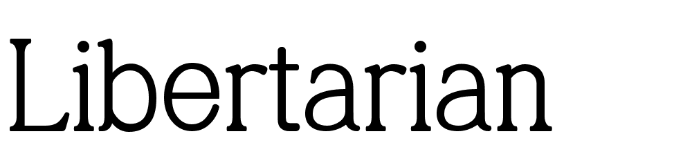 Libertarian font family download free