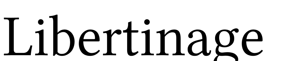 Libertinage-k font family download free