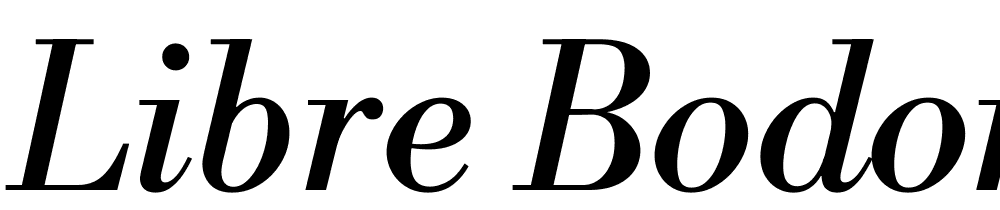 Libre-Bodoni-Italic font family download free