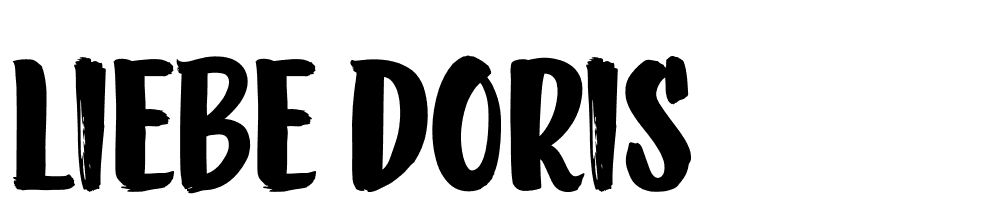 Liebe Doris font family download free