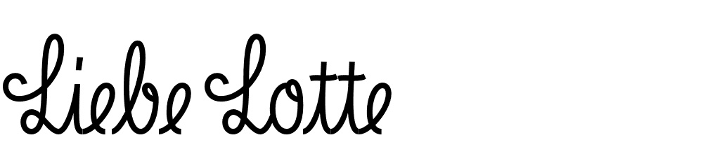 Liebe Lotte font family download free