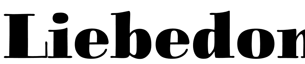 LiebeDoni-Solid font family download free